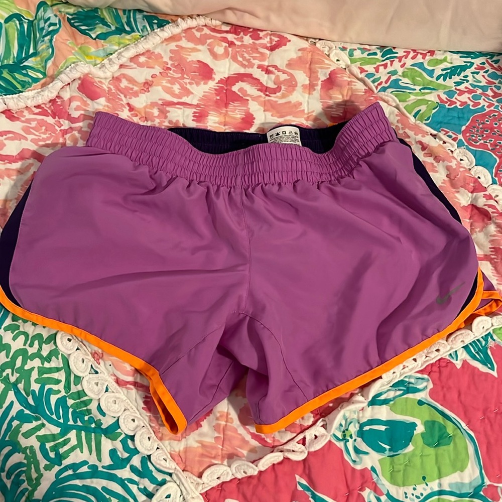 Purple Nike Kids XL dri fit athletic shorts